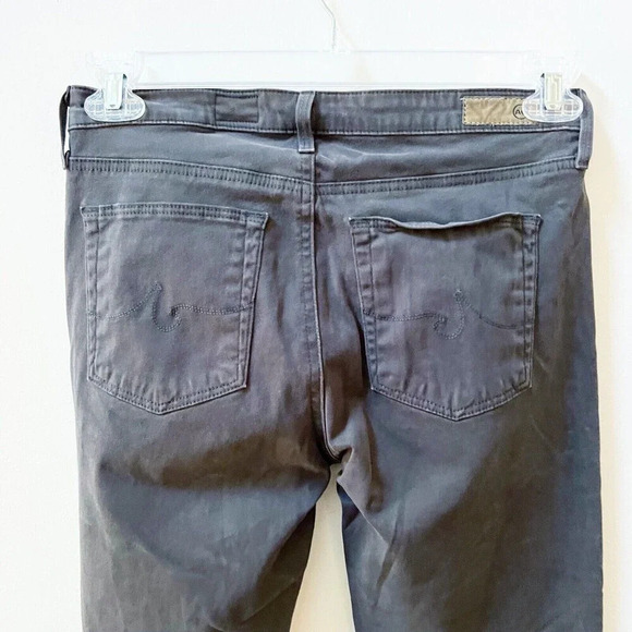 AG Adriana Goldschmied Gray Prima Mid-Rise Skinny Jean Womens 27R Cigarette Pant - Picture 15 of 16
